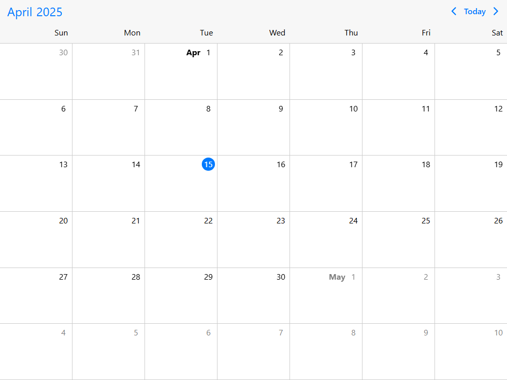 Event calendar for mobile & desktop with diff. date types: js date object, ISO 8601 strings and moment.js objects.