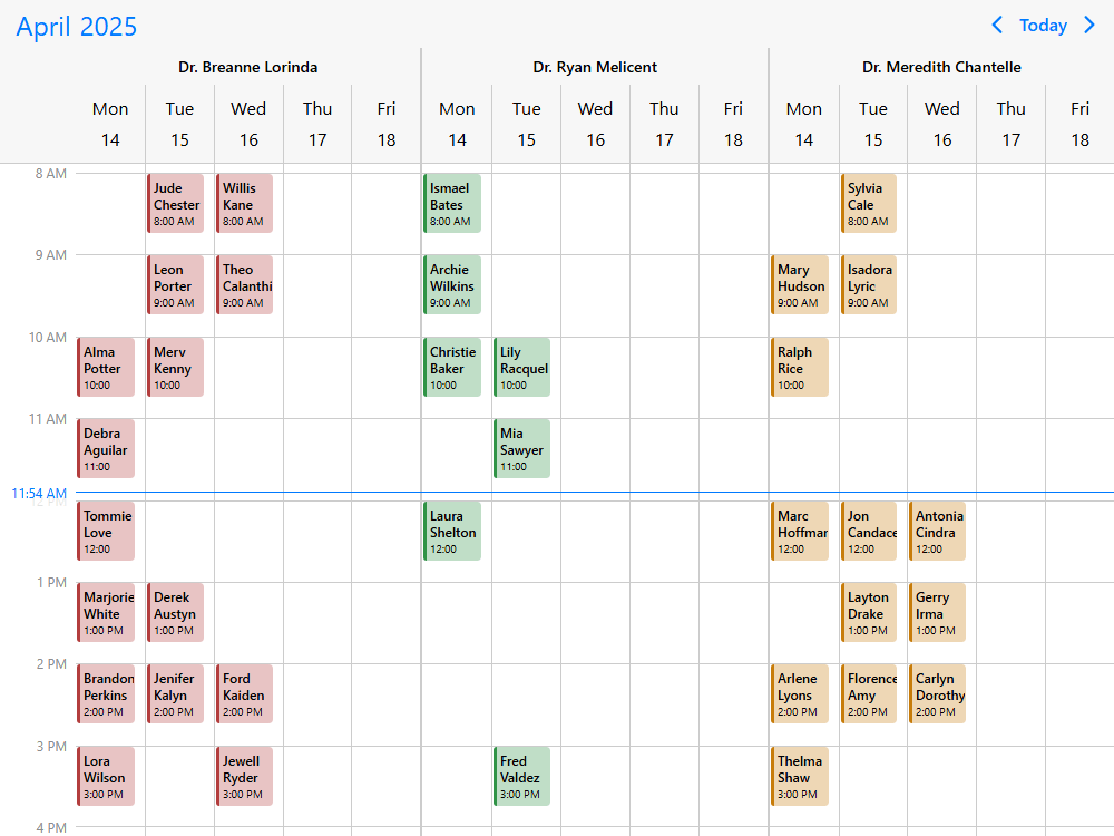 Mobiscroll Scheduler Custom event tooltip Timeline with custom event tooltips. Show details, actions in context when hovering events.