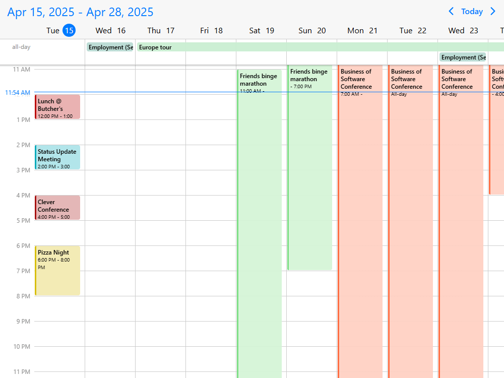 Mobiscroll Scheduler Custom range view Scheduler with custom range view. Let users select start-end dates and apply that to the schedule view.