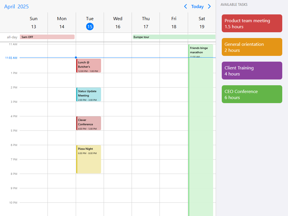 Mobiscroll Scheduler External drag and drop Scheduler with external drag-drop events. Schedule events by dropping events onto the calendar and unschedule by dragging them out.