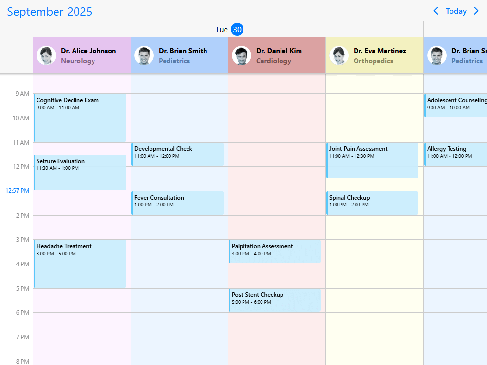 Hide resource columns in scheduler for non-working/unavailable and invalid days.