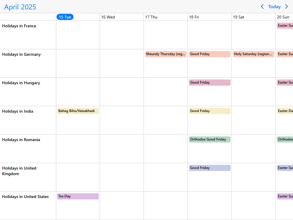 Mobiscroll Timeline Load events from public google calendar Timeline with google calendar data source. Show events on your website loaded from google calendar.