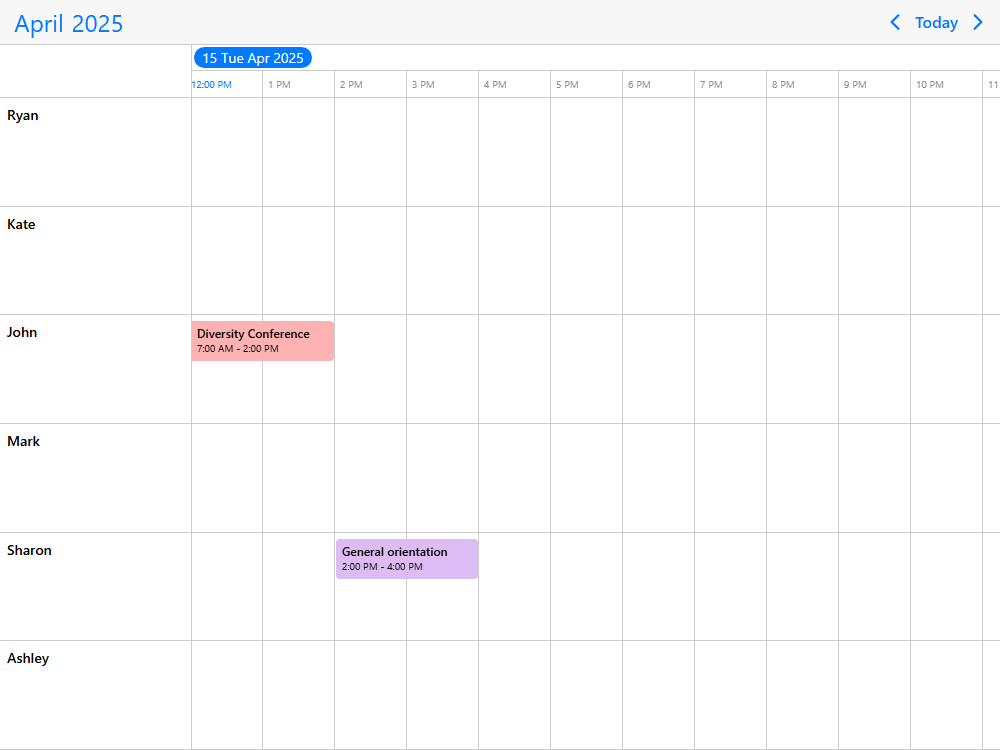 Mobiscroll Timeline Events from remote API Timeline with data loading from remote API. Load and populate with events coming from external JSON.