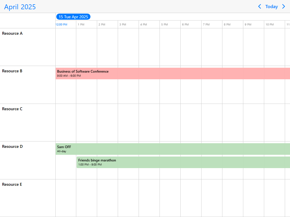 Mobiscroll Timeline Loading inline data Understand how to load events into the timeline. Continue with advanced methods after this basic guide.