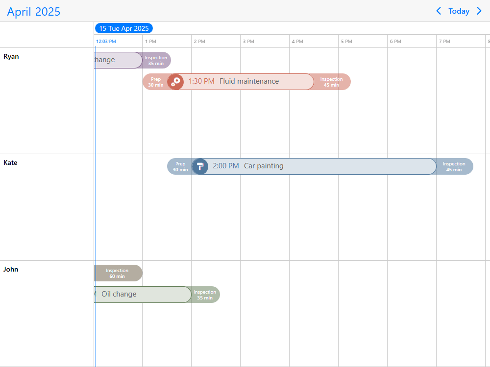 Timeline event template