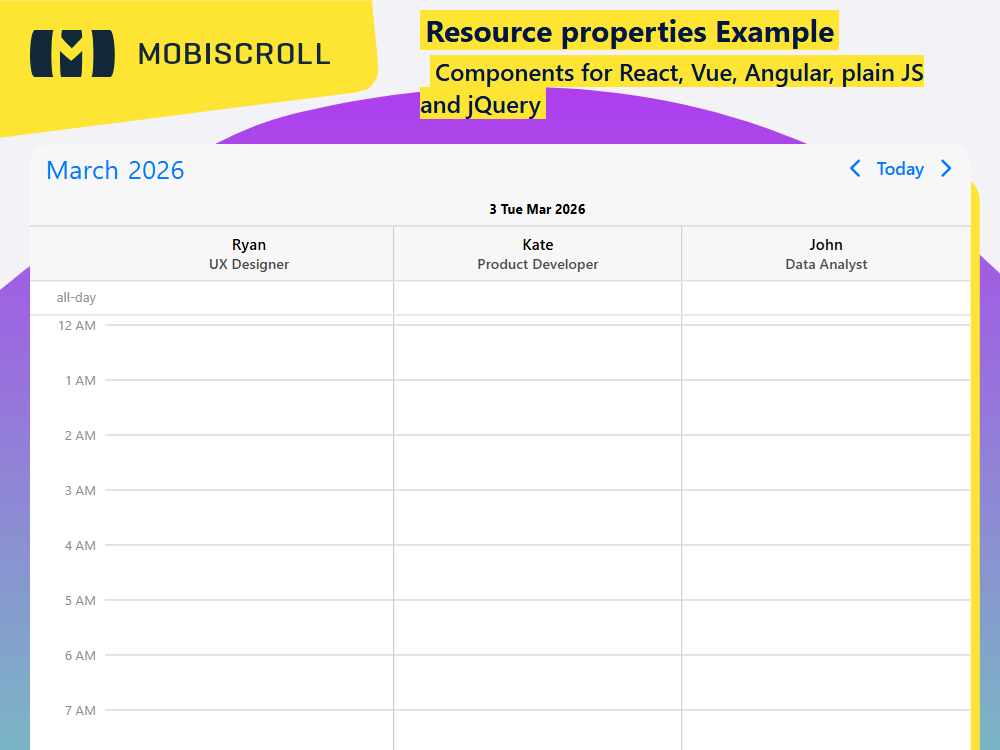 Load and manage resources on demand in. Fetch JSON data from APIs and update scheduler content dynamically without page reload.