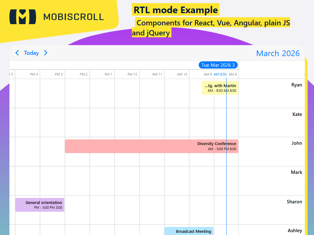 Enable full RTL mode in. Support Arabic, Hebrew, and Farsi layouts with mirrored design and manual direction control.